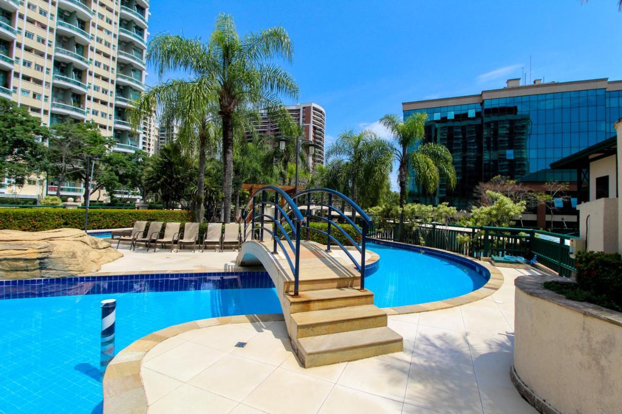 Barra Da Tijuca - 9 - Flat Premium Com Cozinha, Fogao Cooktop, Geladeira Grande, Smart Tv Grande, Lindo E Muitissimo Confortavel, Balsa Para A Praia Gratis E Estacionamento Gratuito Рио де Жанейро Екстериор снимка
