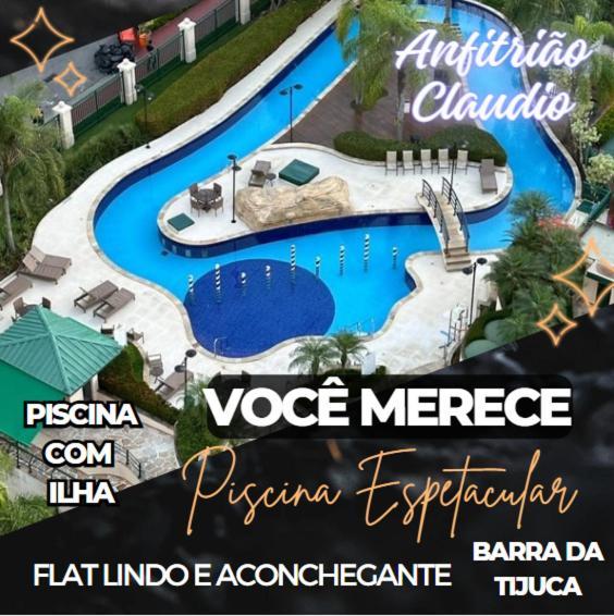 Barra Da Tijuca - 9 - Flat Premium Com Cozinha, Fogao Cooktop, Geladeira Grande, Smart Tv Grande, Lindo E Muitissimo Confortavel, Balsa Para A Praia Gratis E Estacionamento Gratuito Рио де Жанейро Екстериор снимка